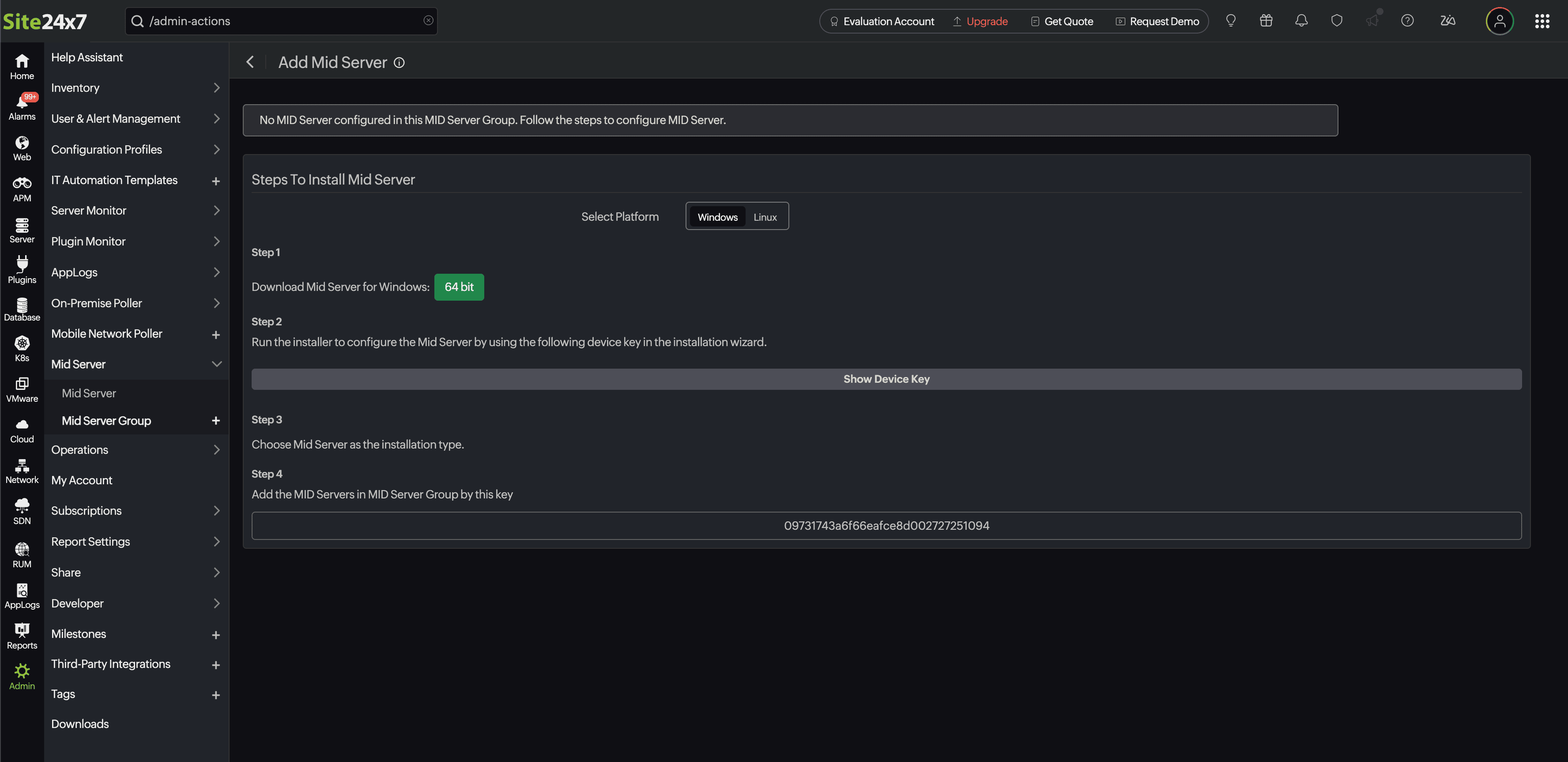 Add Mid-server