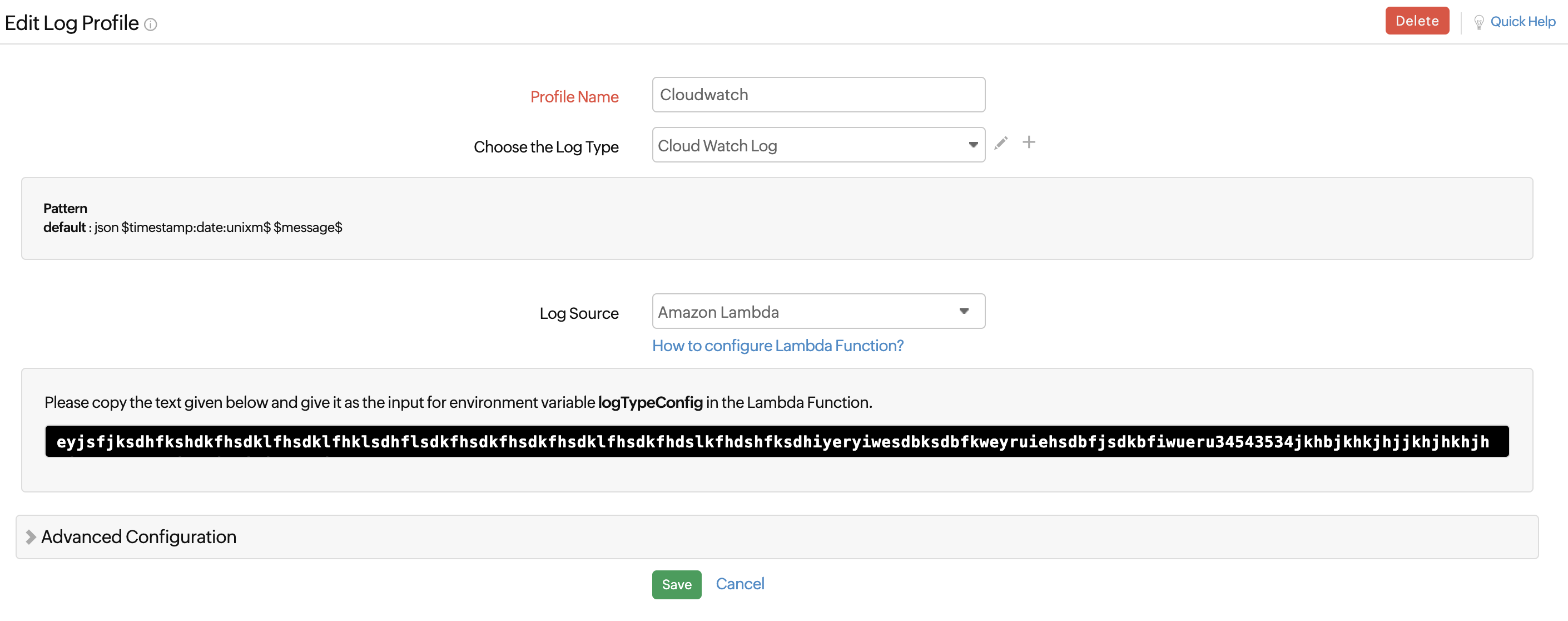 logTypeConfig