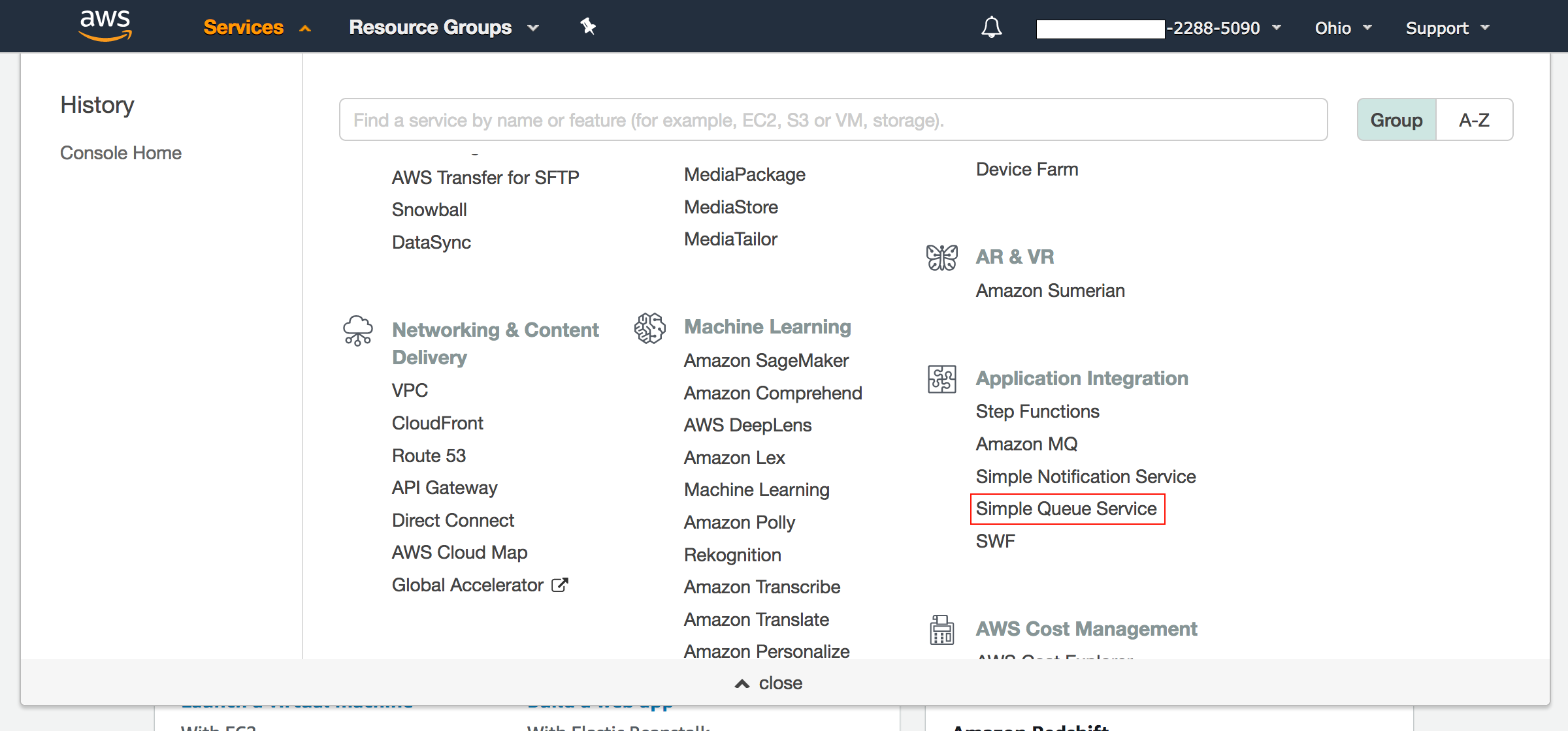 Creating an SQS queue